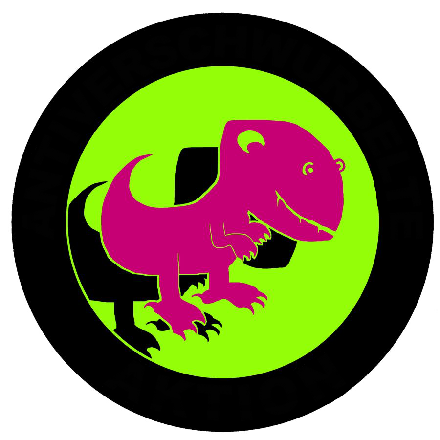 Party Logo: Reptiloid in pink & black