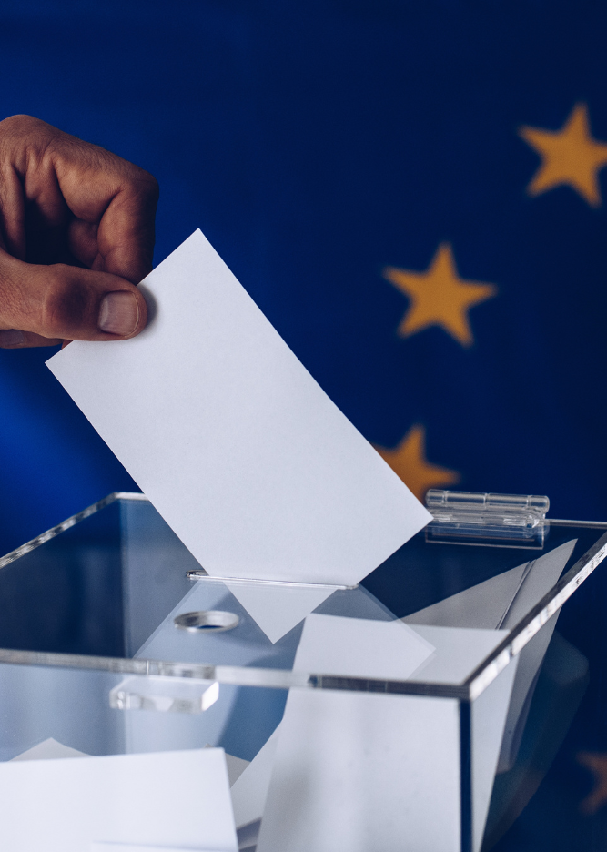 Hand throwing in ballot